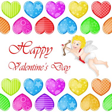 Sevgililer günü arka plan komik yürekleri