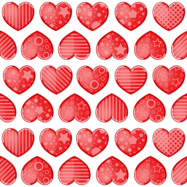 День святого Валентина фон с веселыми сердцами — стоковый вектор
