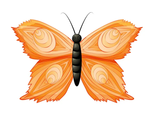 Mariposa Color Aislada Blanco — Archivo Imágenes Vectoriales