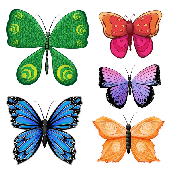 Modèle Sans Couture Avec Des Papillons Colorés — Image vectorielle
