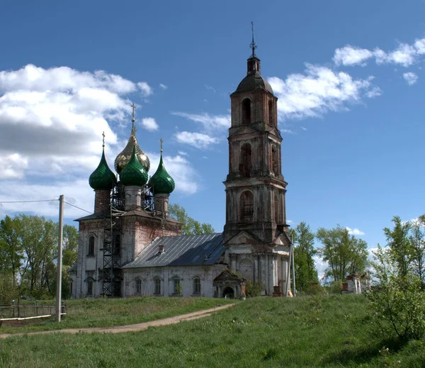 Rusia Paisajes Rurales Iglesias Edificios Restaurados Forma Castillo Construido Siglo —  Fotos de Stock