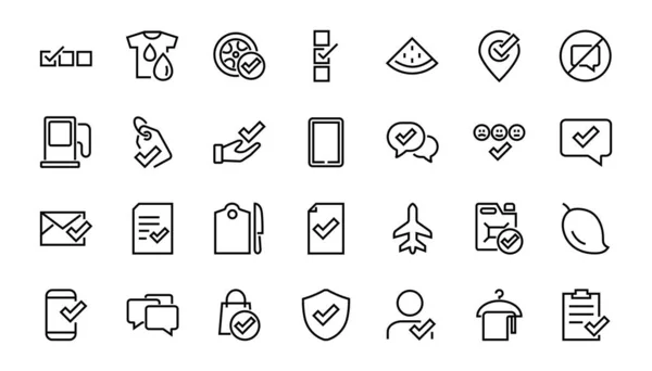 Simple Set Claim Related Vector Line Icons Contains Icons Security — Stock Vector