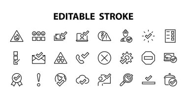 ICON çizgileriyle ilgili basit bir talep seti. Dosya yükleme, belge alma, mesajı okuma, çağrı alma ve daha fazlası gibi simgeleri içerir. Düzenlenebilir Bar. 48x48 Piksel Mükemmel