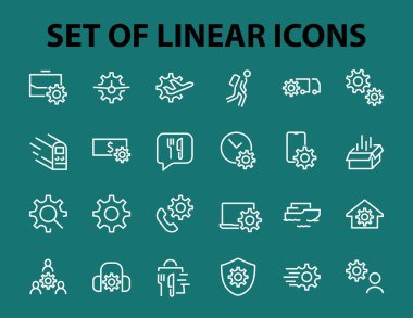  Vektör Satır Simgeleri ile ilgili basit bir ayar ve seçenekler kümesi. Belirlenmiş zaman, iş, telefon ve daha fazlası gibi simgeler içerir. Düzenlenebilir Vuruş.. 480x480