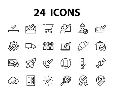 ICON çizgileriyle ilgili basit bir talep seti. Dosya yükleme, belge alma, mesajı okuma, çağrı alma ve daha fazlası gibi simgeleri içerir. Düzenlenebilir Bar. 48x48 Piksel Mükemmel