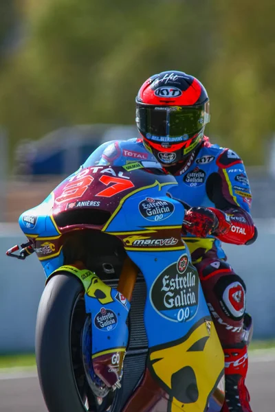 Augusto Fernandez Spa Highligths Moto2 Moto3 Kış Testi Spanyolca Jerez — Stok fotoğraf