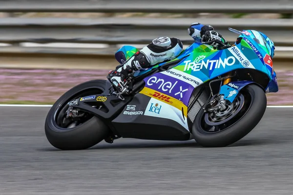 Alessandro Zaccone Moto Wintertest Jerez März Spanien — Stockfoto