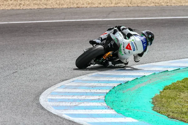 Brayma Teszt Vadkártyás Pilóta Moto Téli Teszt Jerez Március Spanyolország — Stock Fotó