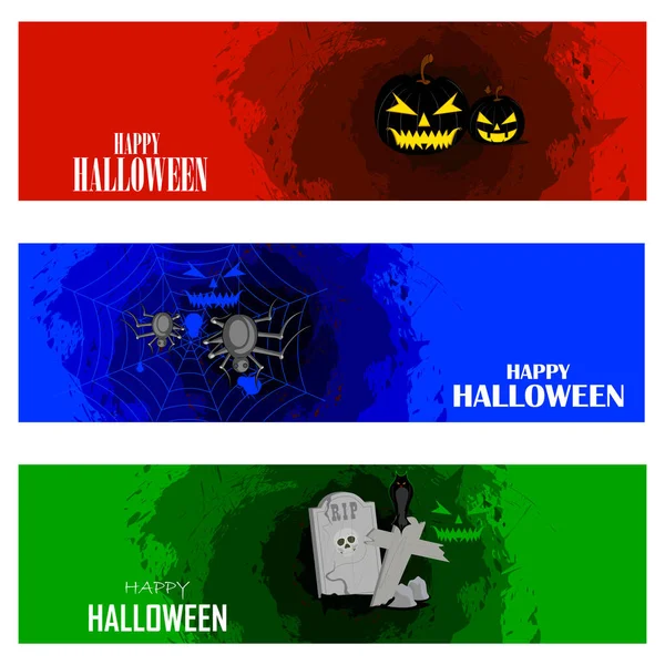 Happy Halloween scary background — Stock Vector