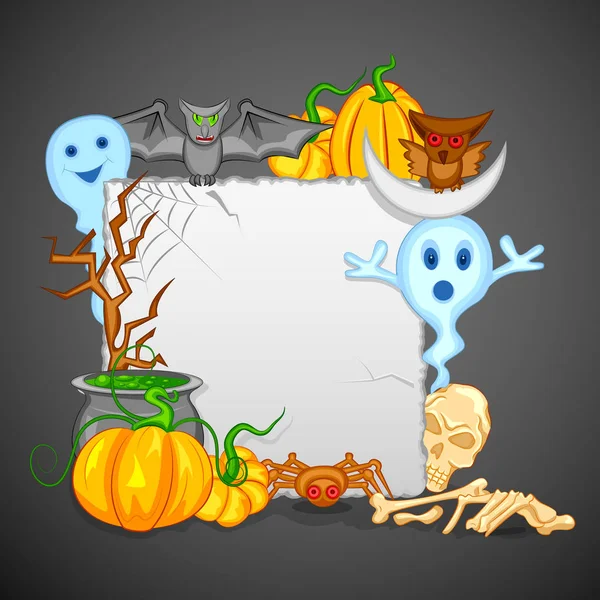 Happy Halloween scary background — Stock Vector