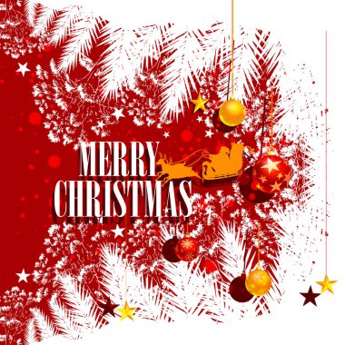 Neşeli Noel tebrik afiş