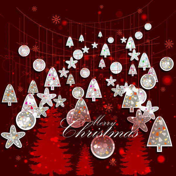 Feliz Navidad saludo banner — Archivo Imágenes Vectoriales