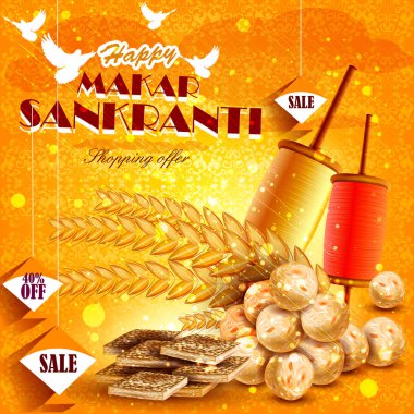 Mutlu Makar Sankranti arka plan