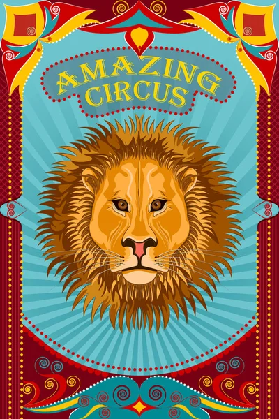 Vintage retro Party cirkusz banner poszter design — Stock Vector
