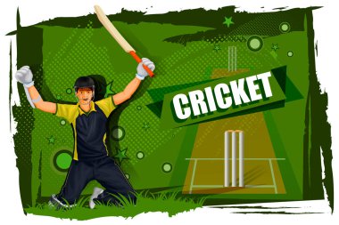 Oyuncu Kriket Şampiyonası arka planda