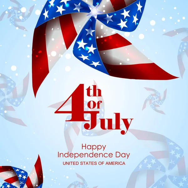 4 lipca, Dzień Niepodległości Ameryki — Wektor stockowy