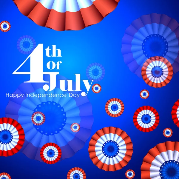 4 7 月，美国独立日 — 图库矢量图片