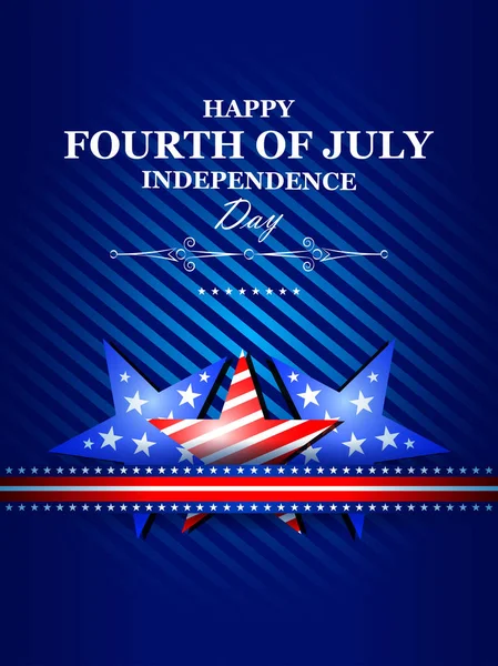 4th July, Independence day of America — Stock Vector