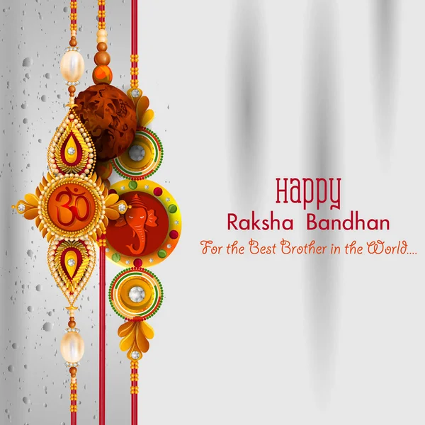 Rakhi Hintergrund für das indische Festival Raksha Bandhan — Stockvektor