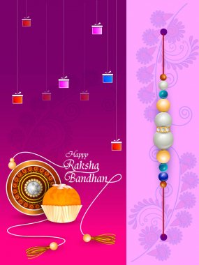 Hint festivali Raksha Bandhan kutlaması için Rakhi arka planı