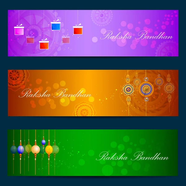 Rakhi Hintergrund für das indische Festival Raksha Bandhan — Stockvektor