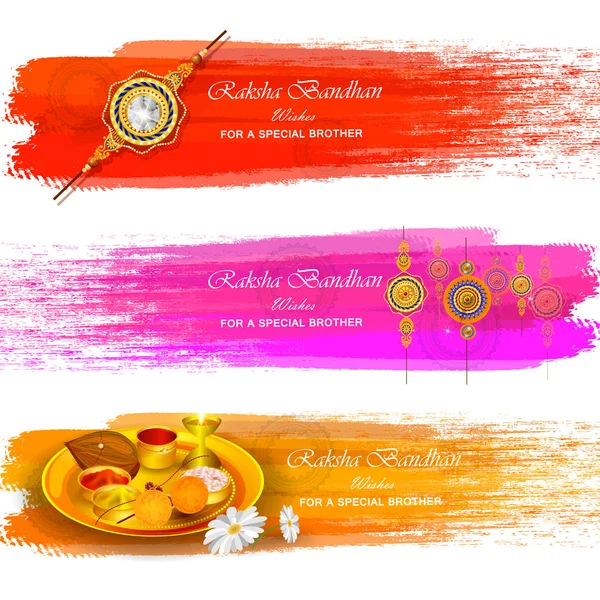 Ракхи фон для индийского фестиваля Raksha bandhan празднование — стоковый вектор