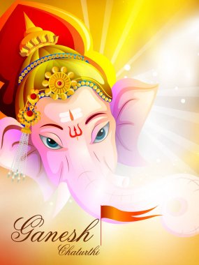 Ganesh Chaturthi zemin üzerinde Lord Ganpati