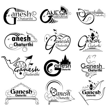 Ganesh Chaturthi zemin üzerinde Lord Ganpati