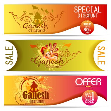 Ganesh Chaturthi zemin üzerinde Lord Ganpati