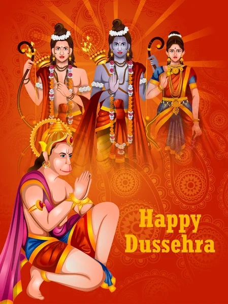 Festival Hindistan gösterilen mutlu Dussehra arka plan