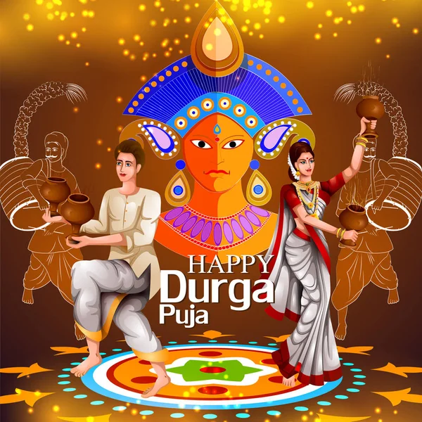 Mutlu Durga Puja Hindistan bayram geçmişi
