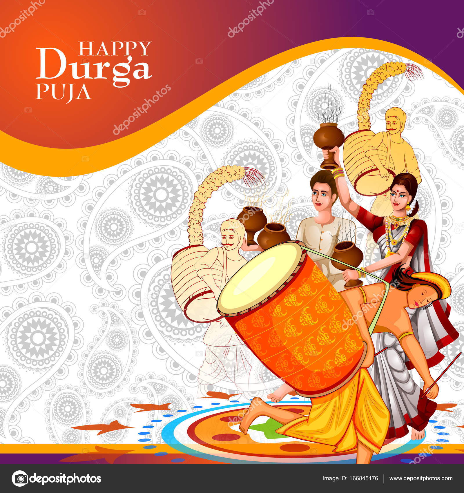 Happy Durga Puja India festival holiday background Stock Vector Image by ©snapgalleria #166845176 Happy Durga Puja India festival holiday background Stock Vector Image by ©snapgalleria #166845176