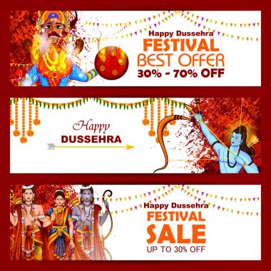 Festival Hindistan gösterilen mutlu Dussehra arka plan