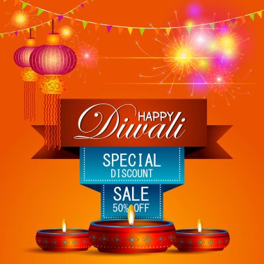 Mutlu bayramlar alışveriş Satılık dekore edilmiş diya resmi teklif