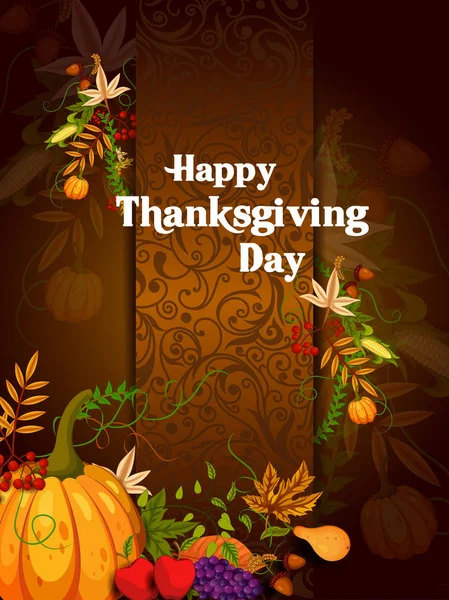 Thanksgiving oogst festival achtergrond — Stockvector