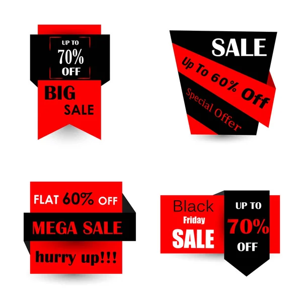 Zwarte vrijdag verkoop en promotie aanbieding banner — Stockvector