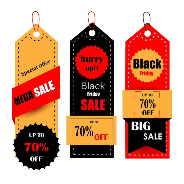 Black Friday Sale and Promotion offer banner — Stock Vector