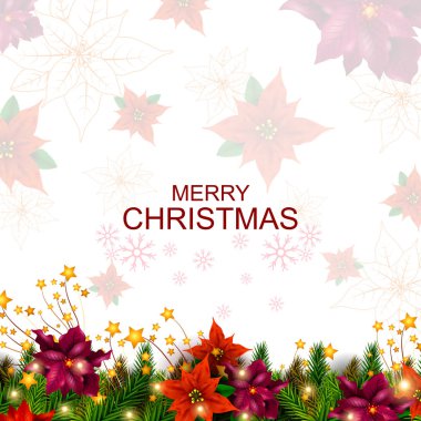 Mutlu yeni yıl ve mutlu Noeller tebrik için dekorasyon