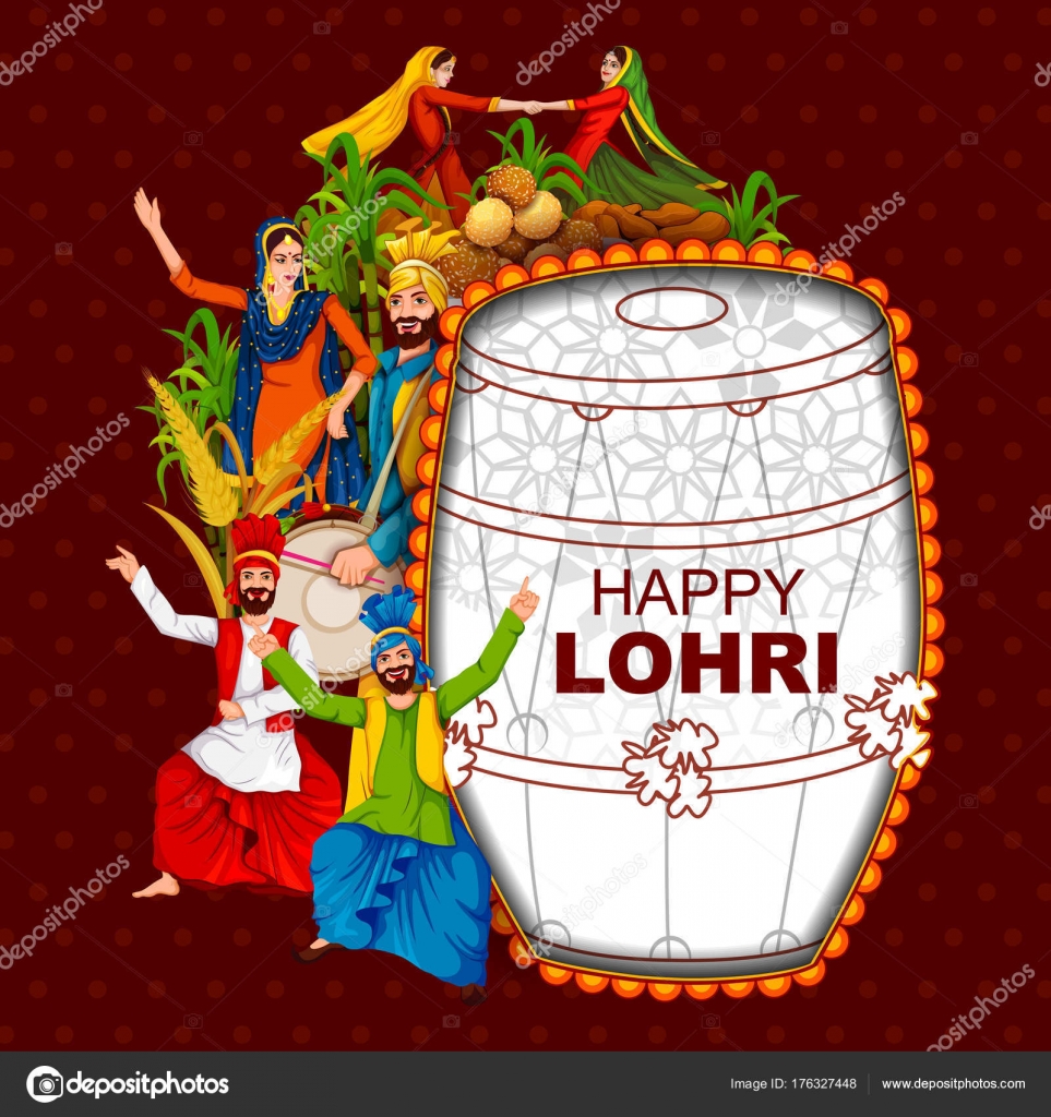 pics Happy Lohri Easy Lohri Drawings depositphotos