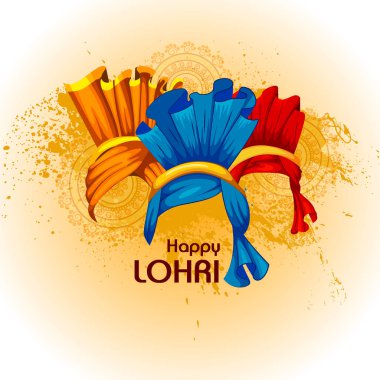 Punjab Hindistan 'daki mutlu Lohri festivali