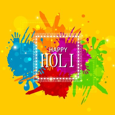 Renkli sıçrama Holi arka plan için