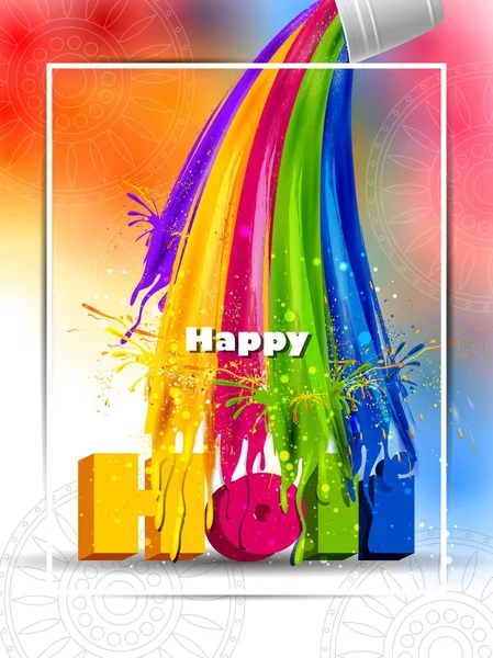 Colorful splash for Holi background — Stock Vector