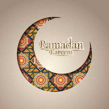 İslami kutlama arkaplanı Ramazan Kareem