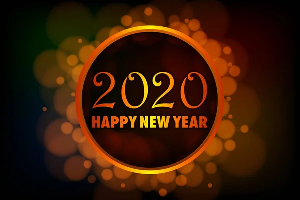Szczęśliwego Nowego Roku 2020 życzy sezonowego tła powitania — Wektor stockowy