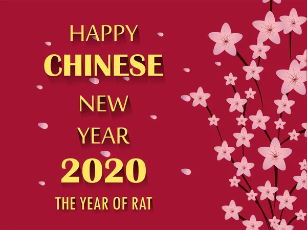 Feliz año nuevo chino saludo banner fondo — Vector de stock