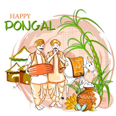Tamil Nadu Hindistan 'ın Mutlu Pongal Festivali