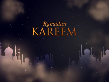 İslami kutlama arkaplanı Ramazan Kareem