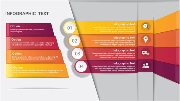 Modèle Infographie Moderne Avec Pour Les Entreprises Éducation Conception Web — Image vectorielle