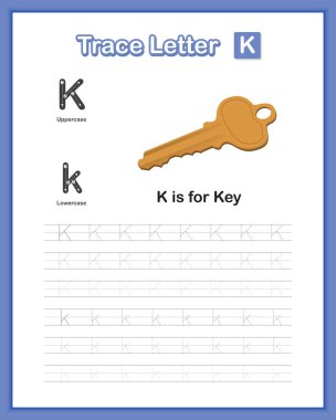 İz Harfi-K: A-Z Nesnesi, Küçük harf, El Yazımı Kitabı