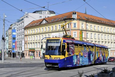 Bratislava Slovakya kasabasının başkenti ortaçağ binaları şehir manzarası